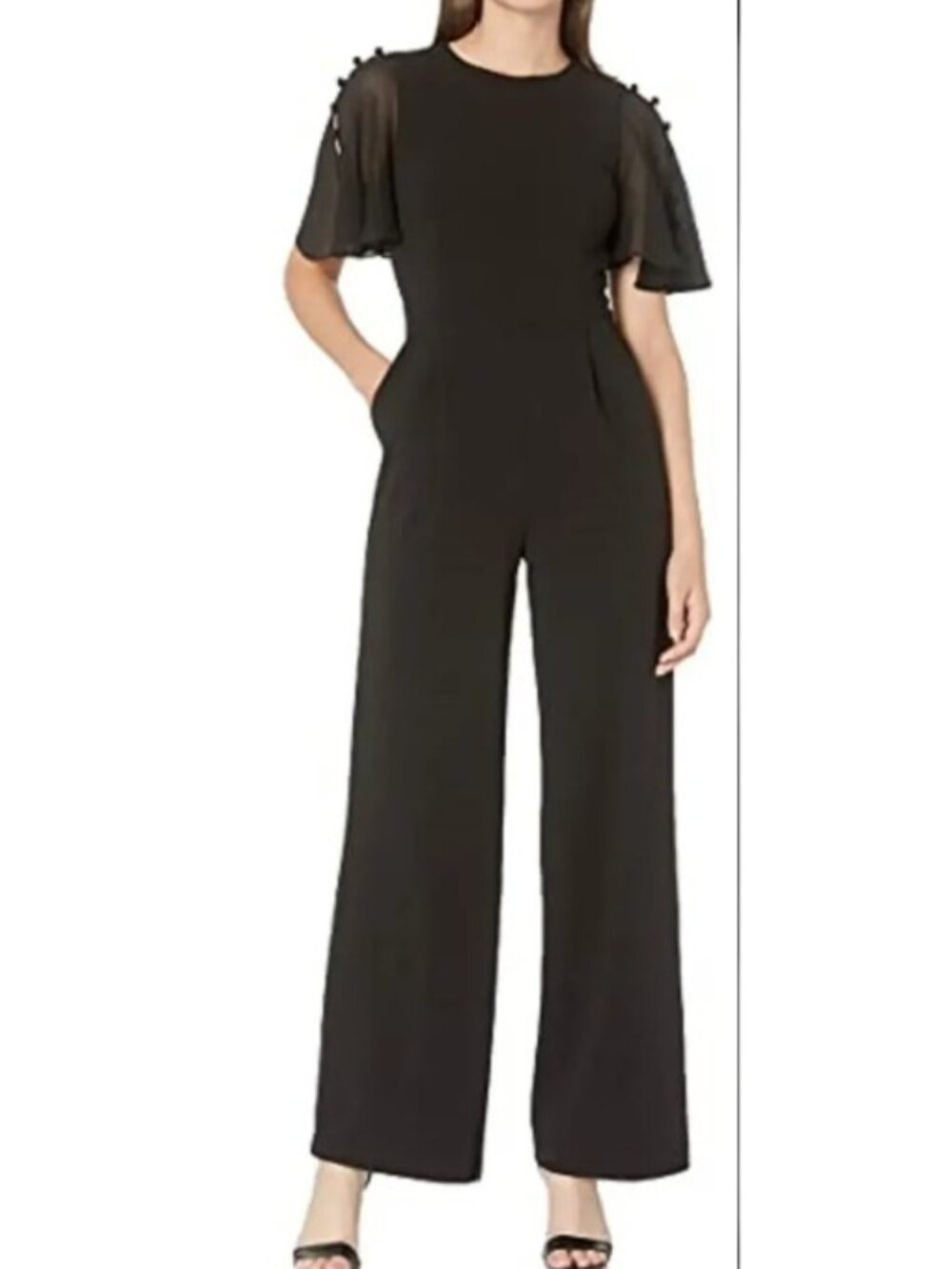 Calvin Klein Wide-Leg Jumpsuit (Size 14)